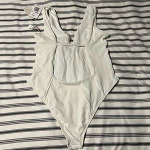 L Space bathing suit white